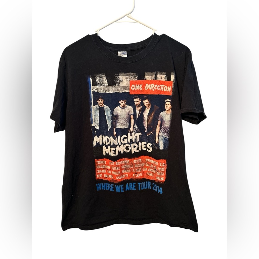 One Direction "Midnight Memories" "Where We Are Tour 2014" Size Large